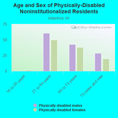 Age and Sex of Physically-Disabled Noninstitutionalized Residents