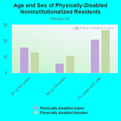 Age and Sex of Physically-Disabled Noninstitutionalized Residents