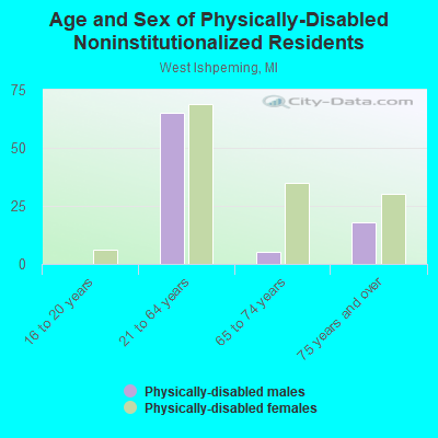 Age and Sex of Physically-Disabled Noninstitutionalized Residents