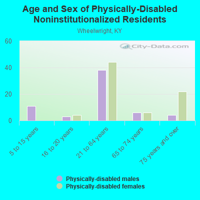 Age and Sex of Physically-Disabled Noninstitutionalized Residents