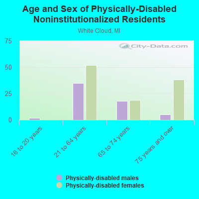 Age and Sex of Physically-Disabled Noninstitutionalized Residents