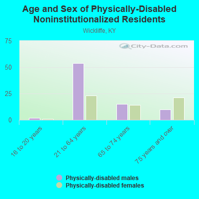 Age and Sex of Physically-Disabled Noninstitutionalized Residents