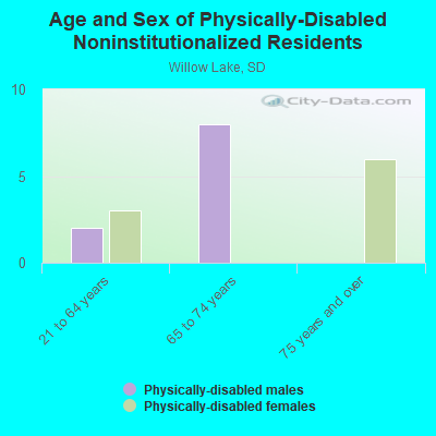 Age and Sex of Physically-Disabled Noninstitutionalized Residents