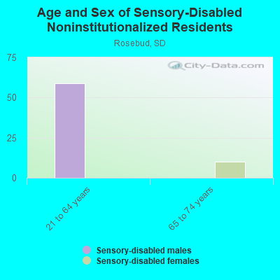 Age and Sex of Sensory-Disabled Noninstitutionalized Residents