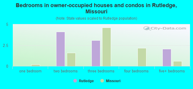 Bedrooms in owner-occupied houses and condos in Rutledge, Missouri