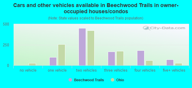 Cars and other vehicles available in Beechwood Trails in owner-occupied houses/condos