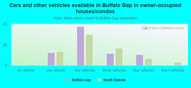 Cars and other vehicles available in Buffalo Gap in owner-occupied houses/condos
