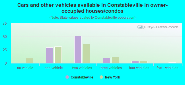 Cars and other vehicles available in Constableville in owner-occupied houses/condos