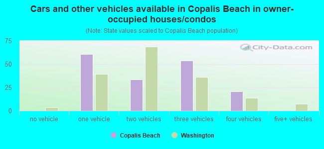 Cars and other vehicles available in Copalis Beach in owner-occupied houses/condos