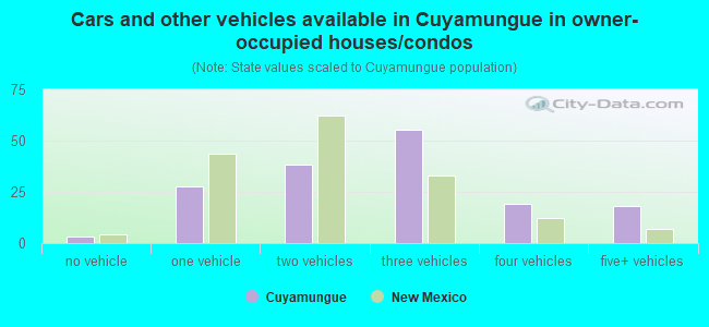 Cars and other vehicles available in Cuyamungue in owner-occupied houses/condos