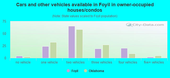 Cars and other vehicles available in Foyil in owner-occupied houses/condos