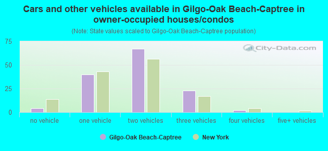 Cars and other vehicles available in Gilgo-Oak Beach-Captree in owner-occupied houses/condos