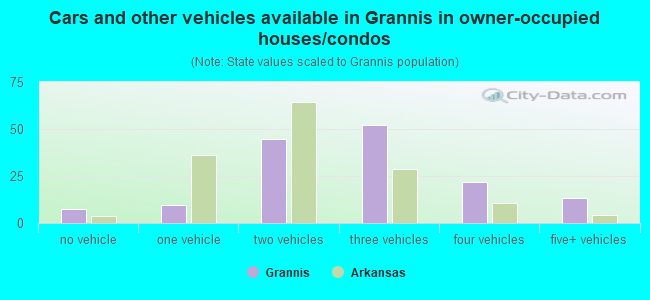 Cars and other vehicles available in Grannis in owner-occupied houses/condos
