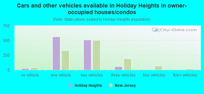 Cars and other vehicles available in Holiday Heights in owner-occupied houses/condos