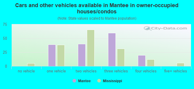 Cars and other vehicles available in Mantee in owner-occupied houses/condos