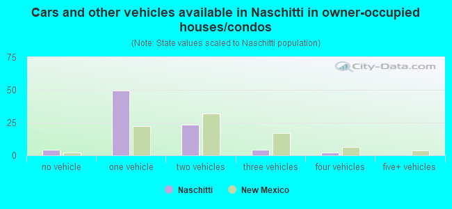 Cars and other vehicles available in Naschitti in owner-occupied houses/condos