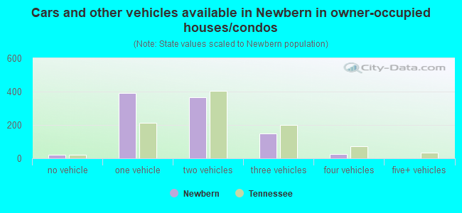 Cars and other vehicles available in Newbern in owner-occupied houses/condos