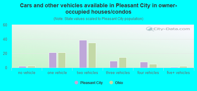 Cars and other vehicles available in Pleasant City in owner-occupied houses/condos