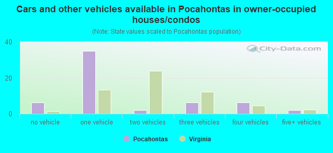 Cars and other vehicles available in Pocahontas in owner-occupied houses/condos