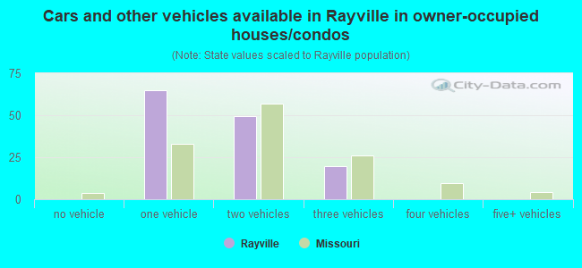 Cars and other vehicles available in Rayville in owner-occupied houses/condos