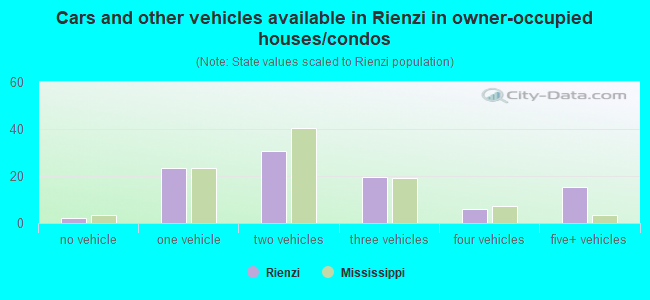 Cars and other vehicles available in Rienzi in owner-occupied houses/condos
