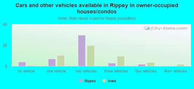 Cars and other vehicles available in Rippey in owner-occupied houses/condos