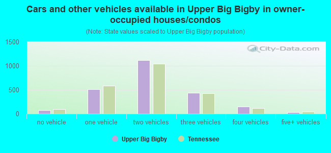 Cars and other vehicles available in Upper Big Bigby in owner-occupied houses/condos