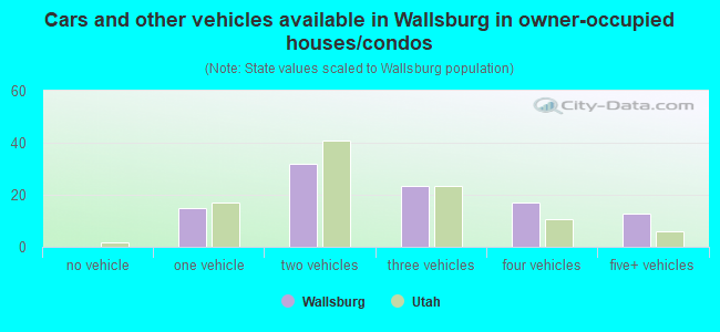 Cars and other vehicles available in Wallsburg in owner-occupied houses/condos