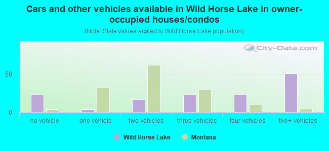 Cars and other vehicles available in Wild Horse Lake in owner-occupied houses/condos