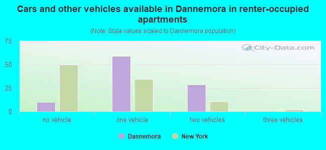 Cars and other vehicles available in Dannemora in renter-occupied apartments
