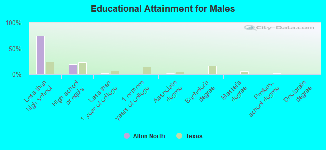 Educational Attainment for Males