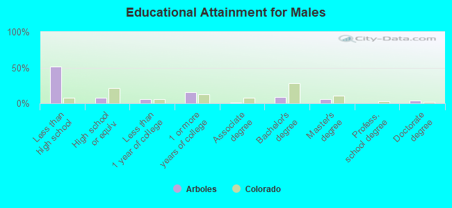 Educational Attainment for Males