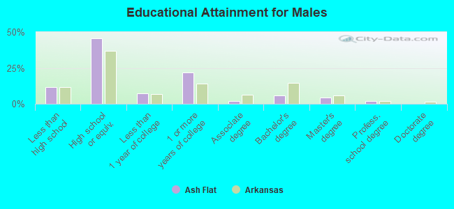 Educational Attainment for Males