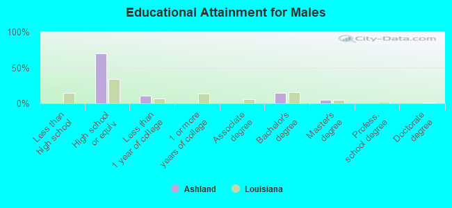 Educational Attainment for Males