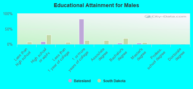 Educational Attainment for Males