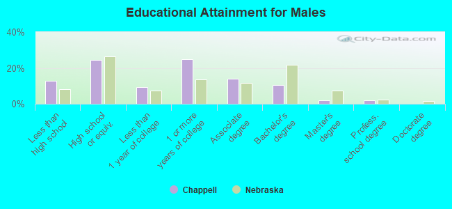 Educational Attainment for Males