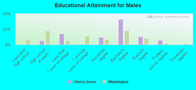 Educational Attainment for Males