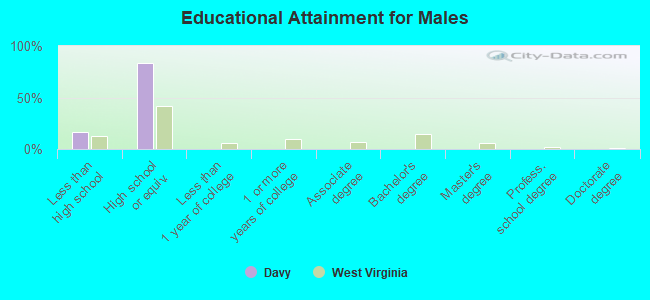 Educational Attainment for Males