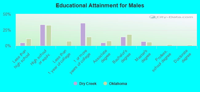 Educational Attainment for Males