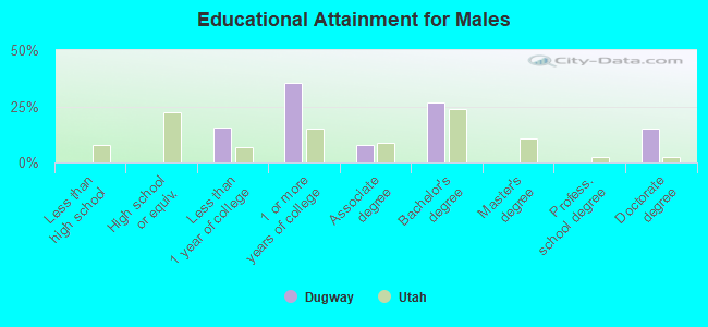 Educational Attainment for Males