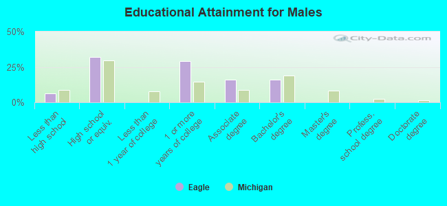 Educational Attainment for Males