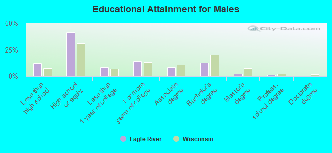 Educational Attainment for Males