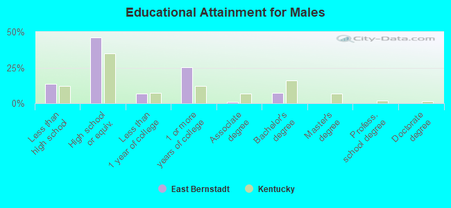 Educational Attainment for Males