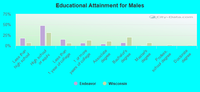 Educational Attainment for Males