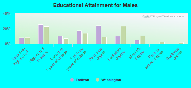 Educational Attainment for Males