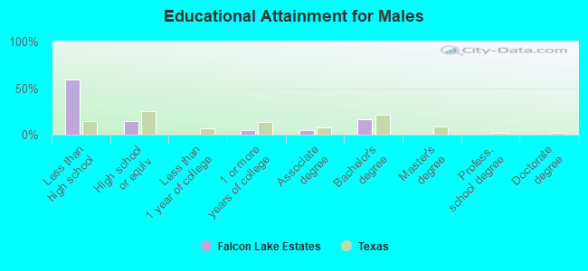 Educational Attainment for Males