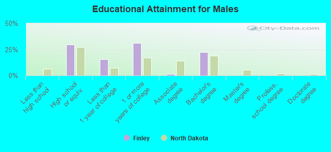 Educational Attainment for Males