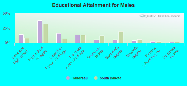 Educational Attainment for Males