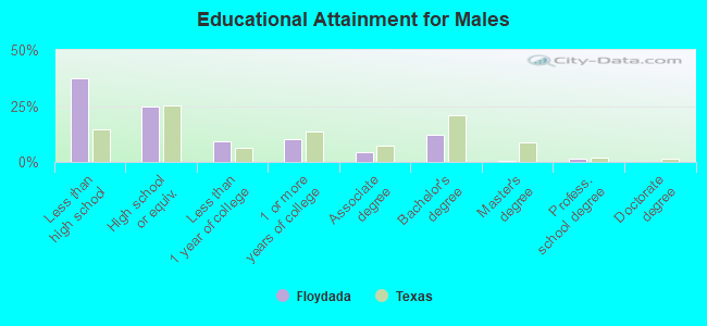 Educational Attainment for Males