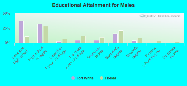 Educational Attainment for Males